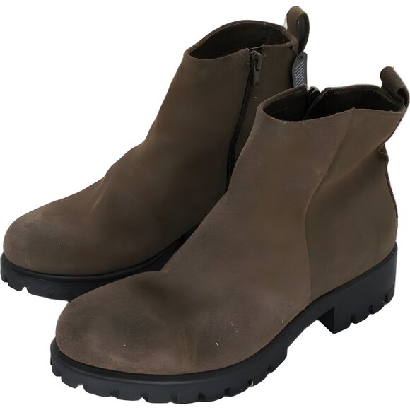 Ecco Brown Heeled Boots - Picture 2 of 6